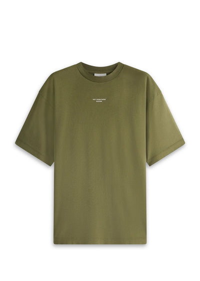 Slogan Classique T-Shirt-Kaki - Pop Up Concepts