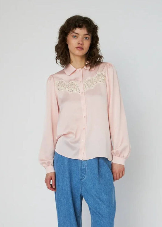 Delicate Lace Shirt - Kiss Rose - Pop Up Concepts