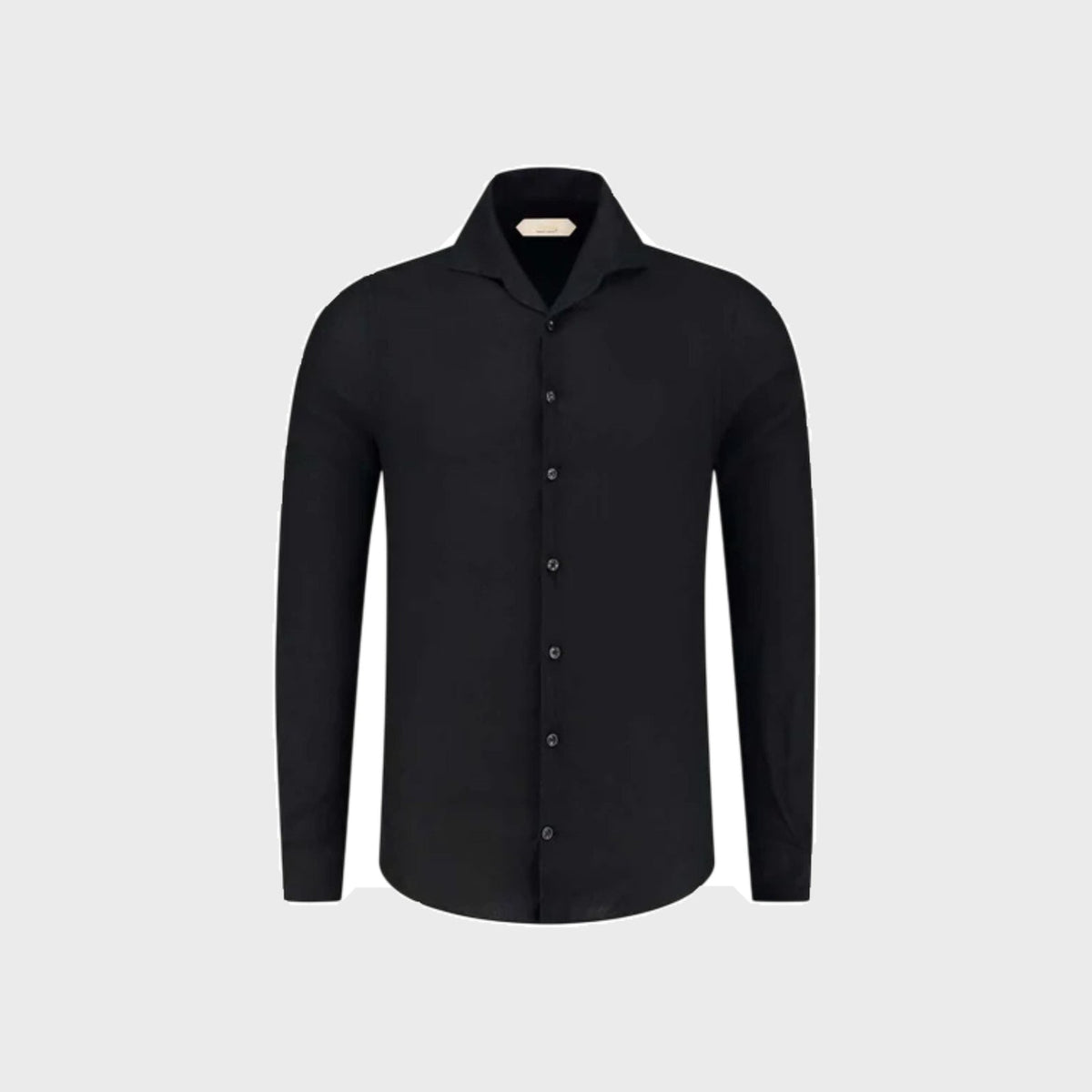 Linen Seaside Shirt-Black - Pop Up Concepts