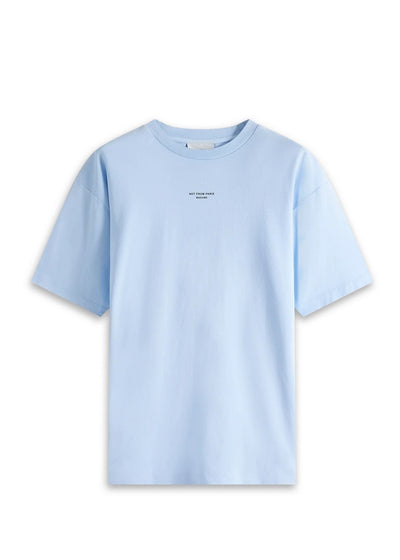 Slogan Classique T-Shirt-Light Blue - Pop Up Concepts