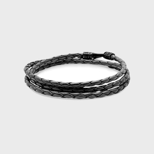 rey Metallic Wrap Around Leather Bracelet - Pop Up Concepts