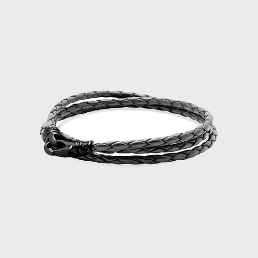 rey Metallic Wrap Around Leather Bracelet - Pop Up Concepts