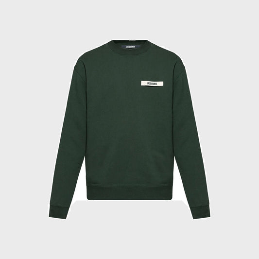 The Gros Grain Sweatshirt-Dark Green - Pop Up Concepts
