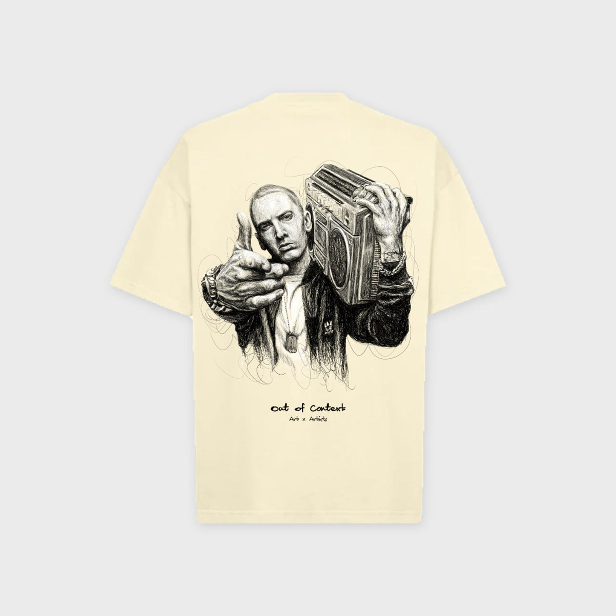 Eminem T-Shirt-Cream - Pop Up Concepts