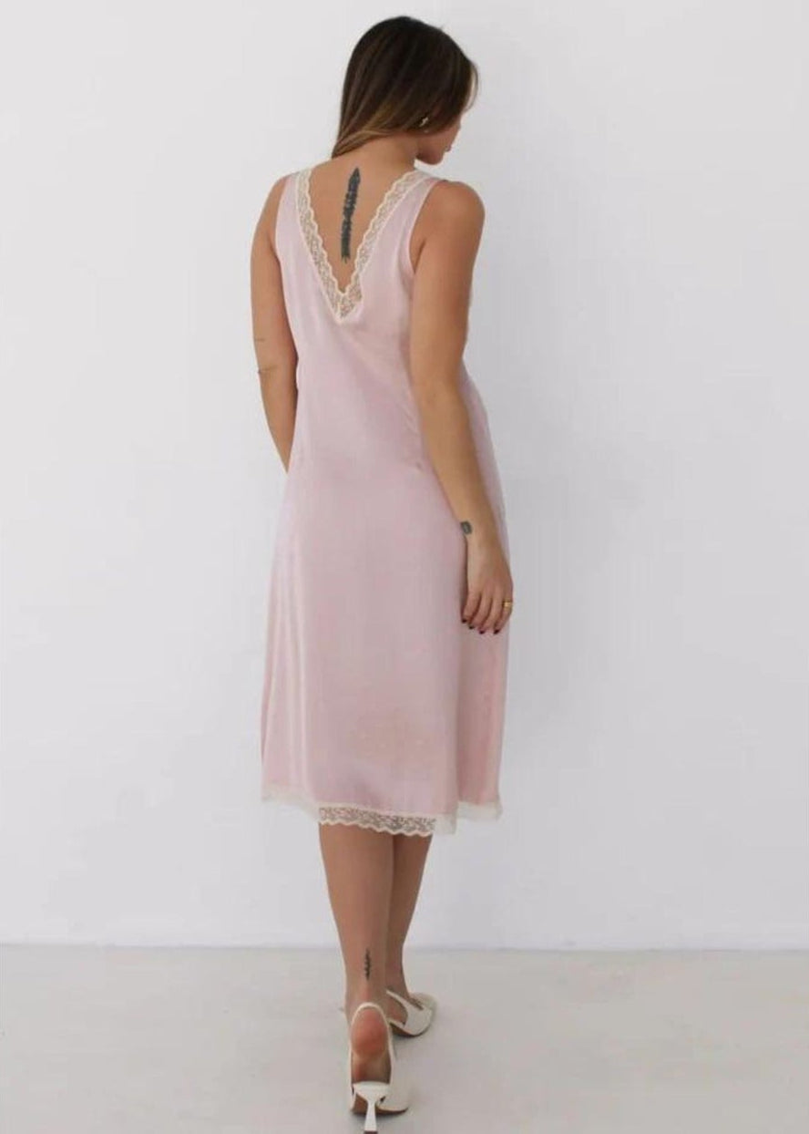 Lucy Midi Dress-Blush Heart - Pop Up Concepts