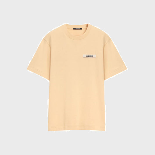 The Gros Grain T-Shirt- Light Beige - Pop Up Concepts