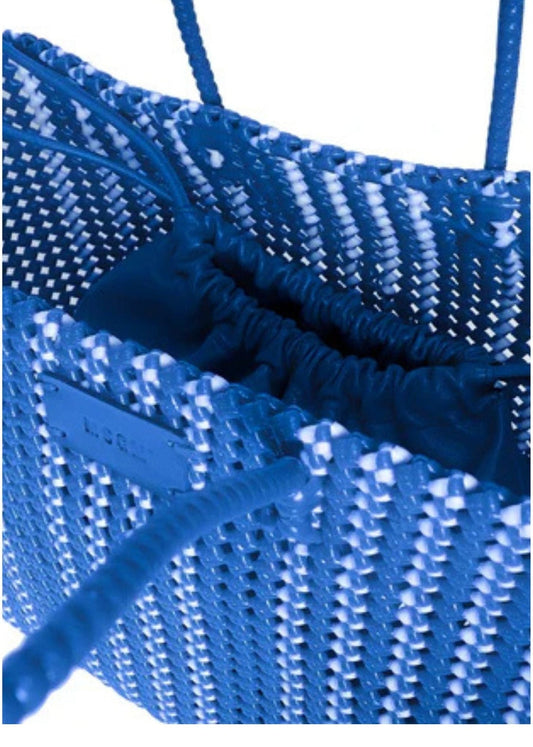 Woven Tote Bag-Blue - Pop Up Concepts