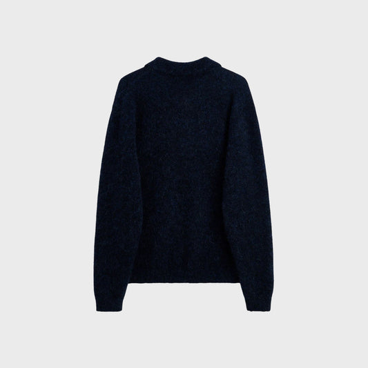 Mohair Polo-Navy - Pop Up Concepts