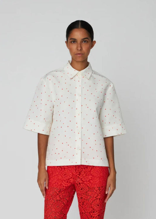 Heart Printed Shirt-Hearts - Pop Up Concepts