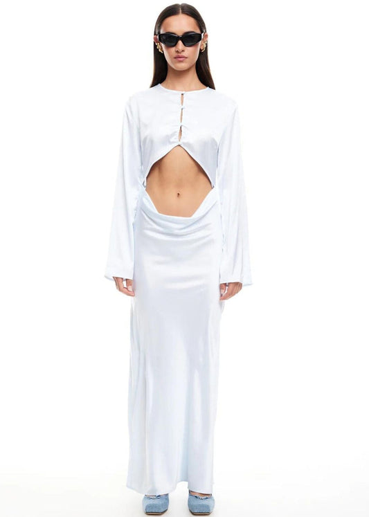 Amelia Dress-Powder Blue - Pop Up Concepts