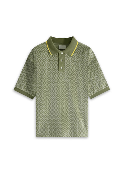 Polo Monogramme-Green - Pop Up Concepts