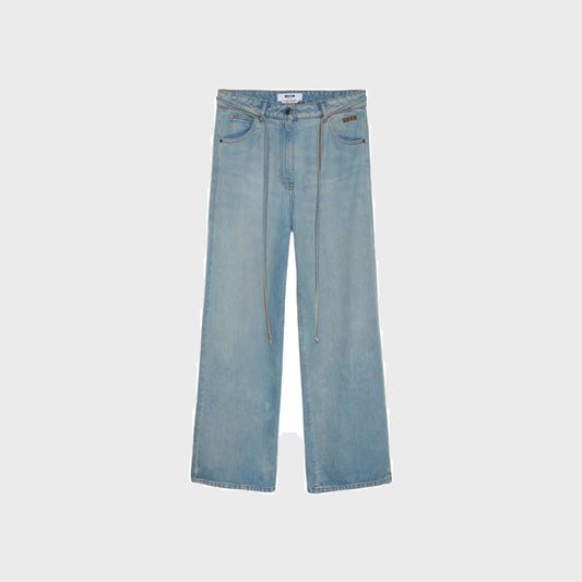 Wide Leg Trouser-Sky Blue-Women - Pop Up Concepts
