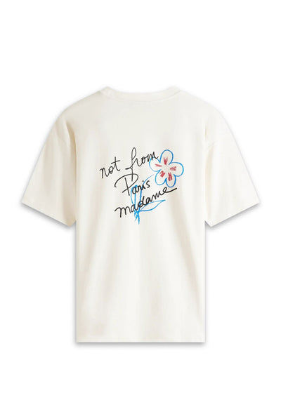 Slogan Esquisse T-Shirt-Cream - Pop Up Concepts