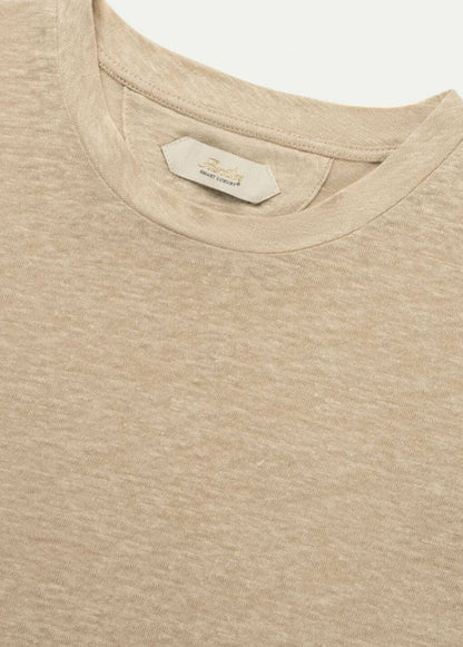 Linen City T-Shirt-BEIGE - Pop Up Concepts