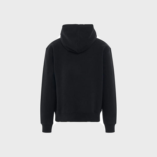 Embroidered Logo Hoodie-Black - Pop Up Concepts