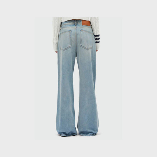 Wide Leg Trouser-Sky Blue-Women - Pop Up Concepts