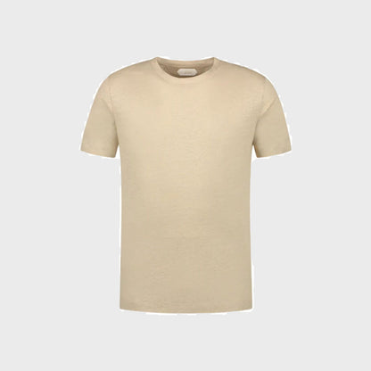 Linen City T-Shirt-BEIGE - Pop Up Concepts
