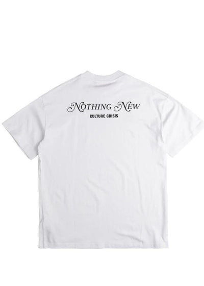'NOTHING NEW' American T-Shirt-White - Pop Up Concepts