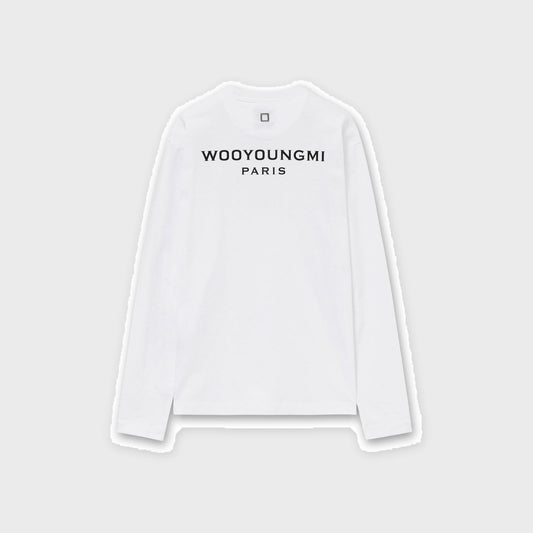 Back Logo Long Sleeve T-Shirt-White - Pop Up Concepts