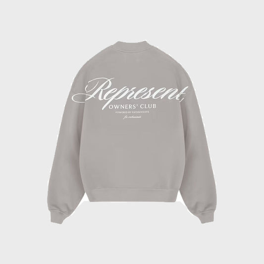 Owners Club Script Sweater-Slate - Pop Up Concepts