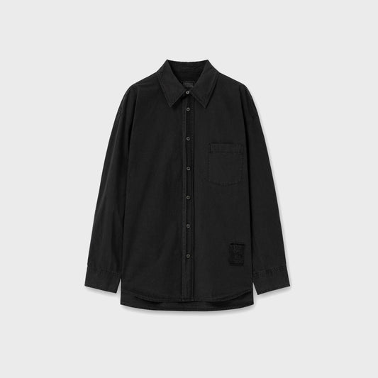 Cotton Dyed Shirt-Gray - Pop Up Concepts