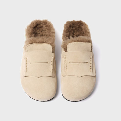 The Mocassins Mules-Beige - Pop Up Concepts