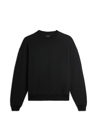 Vista Distressed Sweatshirt-Black - Pop Up Concepts