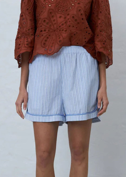 Pyjamas Short-White/Blue - Pop Up Concepts