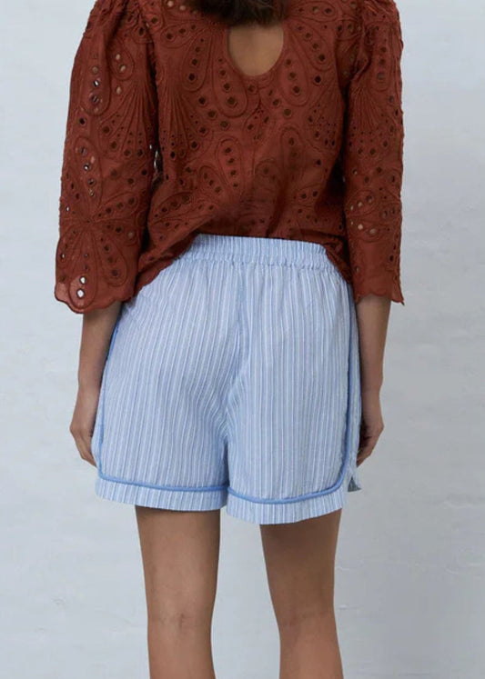 Pyjamas Short-White/Blue - Pop Up Concepts